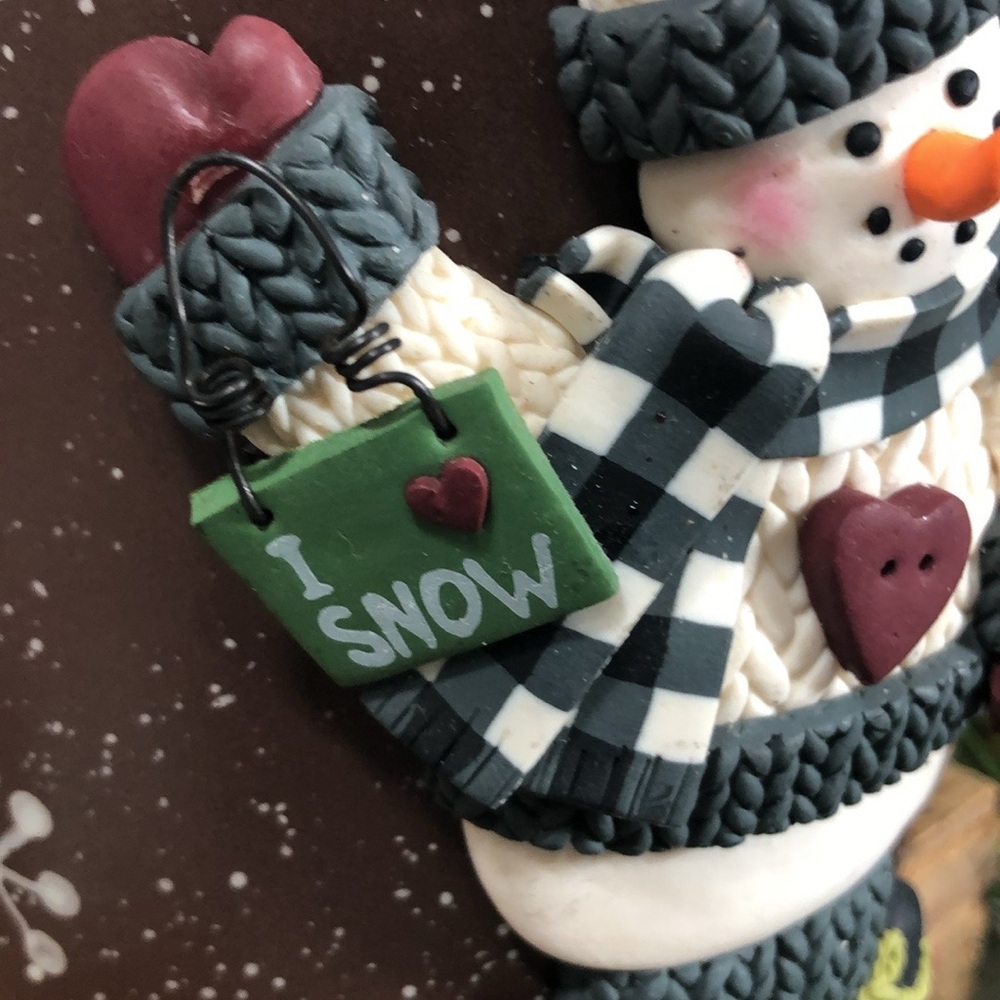 Canister Happy Holidays Snowman Cookie Treat Candy Decor Sealed Jar - Picture 11 of 16
